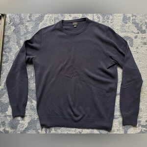 J.Crew Navy Blue Men's Cashmere Sweater, size M
